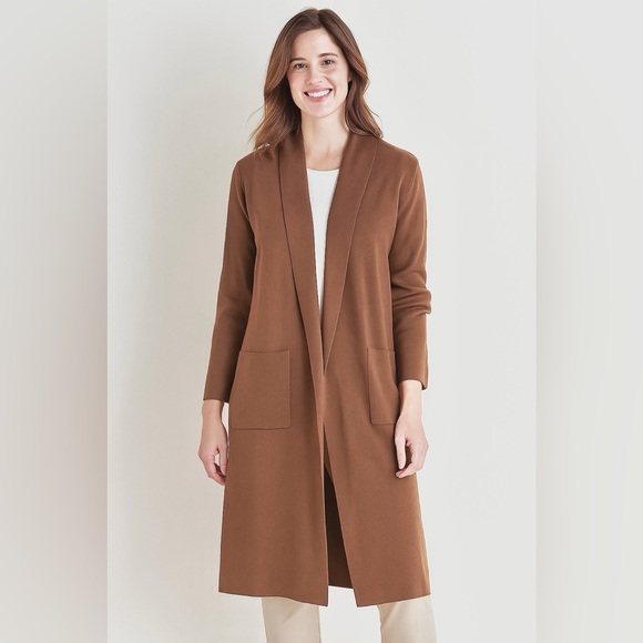 J. Jill Jackets & Blazers - J. Jill Rich Brown Knit Cardigan